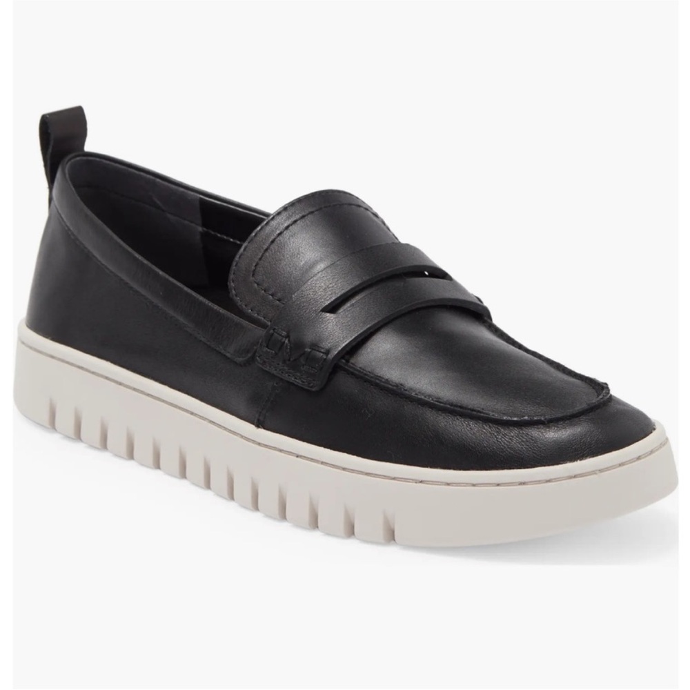 Vionic Black and White Loafers